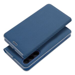 LUNA Book Carbon skirtas Xiaomi Redmi Note 12 Pro 5G mėlynos spalvos - Image 1