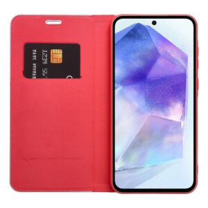 LUNA Book Carbon skirtas Samsung Galaxy A41 red - Image 4