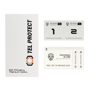 Apsauginis stiklas Tel Protect 10X Privacy Titanium skirtas Apple iPhone 15 (vokas) - Image 7