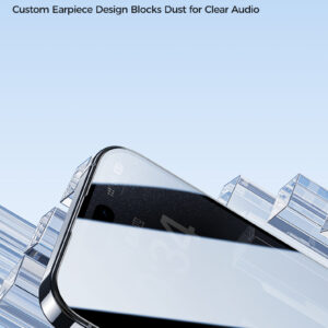 Benks apsauginis stiklas Ultra Shield Privacy Glass (FK66) skirtas Apple iPhone 16 Pro Max juodos spalvos - Image 7