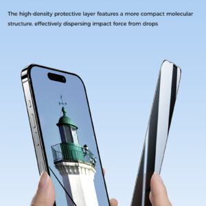 Benks apsauginis stiklas Ultra Shield Privacy Glass (FK66) skirtas Apple iPhone 16 Pro Max juodos spalvos - Image 9