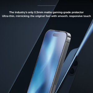 Benks Apsauginis stiklas Joy Touch Matte Glass (0N65) skirtas Apple iPhone 16 Pro juodas - Image 5