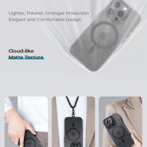 Benks Dėklas Magnetic Lucid Armor (C065) skirtas Apple iPhone 16 Pro aukso spalvos - Image 5