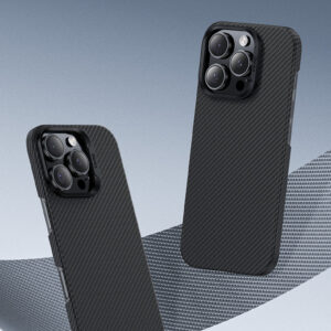 Benks Dėklas Magnetic Armor Air Kevlar PC Frame 600D (E065) skirtas Apple iPhone 16 Pro juodos spalvos - Image 4