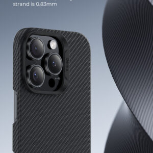 Benks Dėklas Magnetic Armor Air Kevlar PC Frame 600D (E065) skirtas Apple iPhone 16 Pro juodos spalvos - Image 5