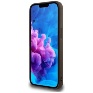 Originalus Dėklas GUESS 4G Flowers Print MagSafe skirtas Apple iPhone 16e rudos spalvos - Image 5