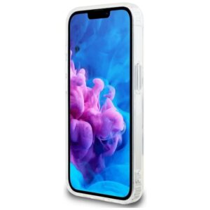 Originalus Dėklas GUESS IML Glitter Circle MagSafe skirtas Apple iPhone 16e skaidrus - Image 5