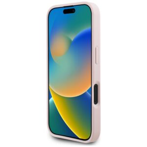 Originalus Dėklas GUESS Grained Roses Big 4G logo skirtas Apple iPhone 16 rožinės spalvos - Image 5