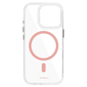 Liavec Glossy Magsafe Clear dėklas skirtas Apple iPhone 16 Pro rožinės spalvos - Image 5