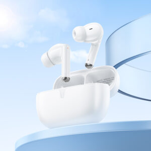 Borofone ausinės Bluetooth TWS FQ10 Joyful baltos spalvos - Image 4