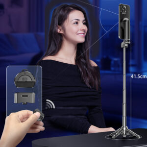 Blavec Selfie Stick Aluminium Coco Mini P05 Magsafe tripod + distancinis + ištraukimas 0,41 metro (SSCMP05-MTRHB041) juodos spalvos - Image 9