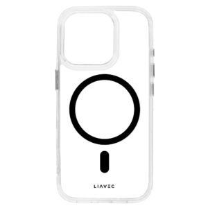 Liavec Glossy Magsafe Clear dėklas skirtas Apple iPhone 13 Pro juodos spalvos - Image 4