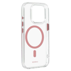 Liavec Glossy Magsafe Clear dėklas skirtas Apple iPhone 13 Pro rožinės spalvos - Image 3