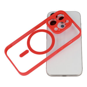 Acrylic Color Magsafe Dėklas skirtas Samsung Galaxy S25 Edge raudonso spalvos - Image 4