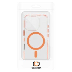 Tel Protect Skaidrus dėklas su virvele skirtas Apple iPhone 13/14 oranžinės spalvos - Image 7