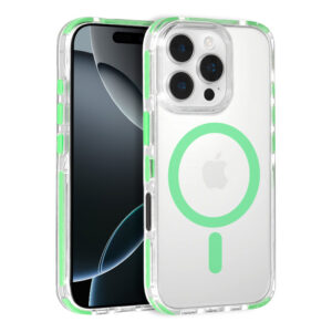 Tel Protect Skaidrus dėklas su virvele skirtas Apple iPhone 15 Pro žalios spalvos - Image 2