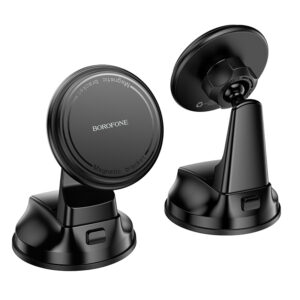 Borofone automobilinis laikiklis BH136 Parker magnetic to dashboard juodos spalvos - Image 5