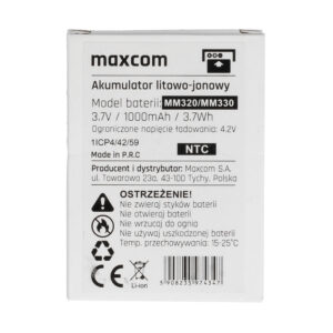 Originalus akumuliatorius Maxcom MM320/MM330 - 1000 mAh - Image 3