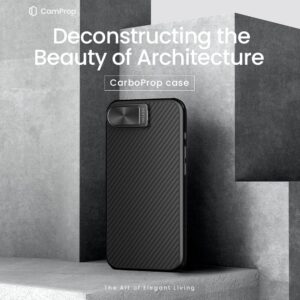 Nillkin CarboProp Aramid Magnetic dėklas skirtas Apple iPhone 16e juodos spalvos - Image 2