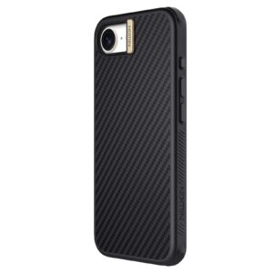 Nillkin Synthetic Fiber PRO Magnetic Hard dėklas skirtas Apple iPhone 16e Gold - Image 1