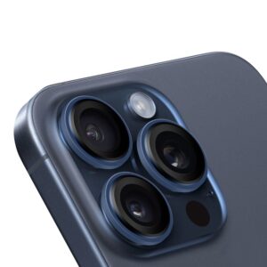 OBAL:ME lešio apsauga skirta Apple iPhone 15 Pro/15 Pro Max mėlynos spalvos Titanium