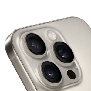 OBAL:ME lešio apsauga skirta Apple iPhone 15 Pro/15 Pro Max Natural Titanium
