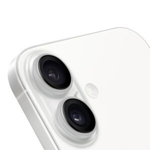 OBAL:ME lešio apsauga skirta Apple iPhone 16/16 Plus baltos spalvos