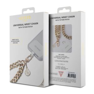 Guess Universal Hand Strap 4G Charm Gold
