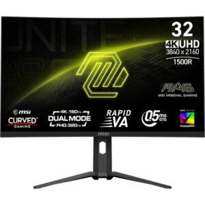 Monitorius MSI MAG 321CUPDF / 31.5" / UHD / VA / 160Hz / 0.5ms (GtG) / juodos spalvos