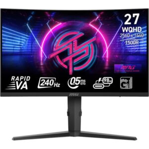 Monitorius MSI MPG 275CQRXF / 27" / WQHD / 240Hz / 0.5ms (GtG) / curved / juodos spalvos