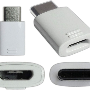 EE-GN930BWE Samsung Adapteris USB-C/micro USB baltos spalvos - Image 1