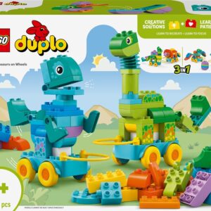 Konstruktorius LEGO® Duplo 3in1 Dinosaurs on Wheels 10451
