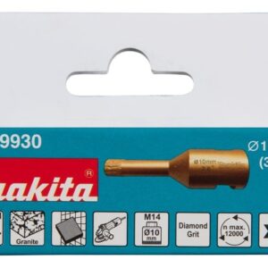 Deimantinė gręžimo karūna Makita D-79930  10 mm, M14 - Image 3
