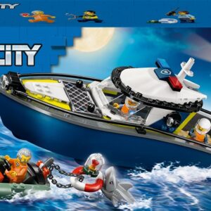 Konstruktorius LEGO® City Police Boat Chase 60456, 264 vnt.