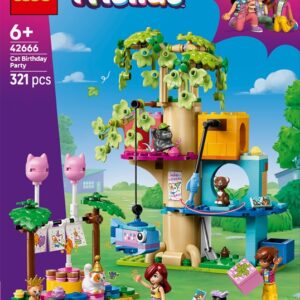Konstruktorius LEGO® Friends Cat Birthday Party & Tree House - Image 1