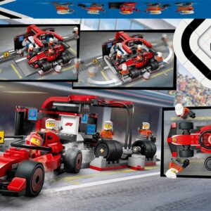 LEGO® City F1® Pit Stop & Pit Crew with Ferrari Car, 322 vnt - Image 2