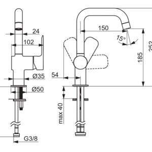 MAIŠYTUVAS PRAUSTUVĖS SU LANKSČIA ŽARNA ORAS LINEA - Image 3
