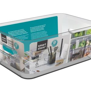 Daiktadėžė 10890, skaidri, 29.5 x 19.5 x 12 cm