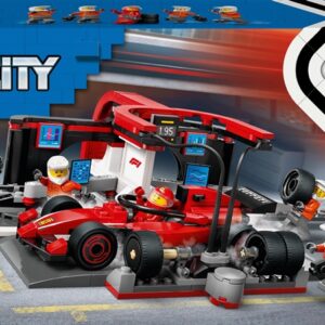 LEGO® City F1® Pit Stop & Pit Crew with Ferrari Car, 322 vnt - Image 1