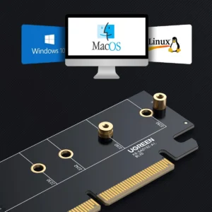 Ugreen CM465 PCIe 4.0 x4 to M.2 NVMe M-Key Expansion Card - juodos spalvos - Image 4