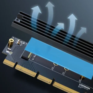 Ugreen CM465 PCIe 4.0 x4 to M.2 NVMe M-Key Expansion Card - juodos spalvos - Image 5