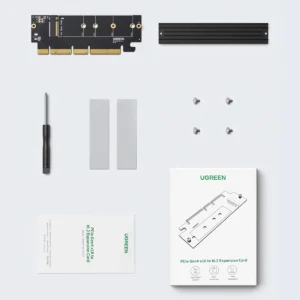 Ugreen CM465 PCIe 4.0 x4 to M.2 NVMe M-Key Expansion Card - juodos spalvos - Image 7