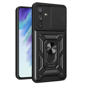 Hybrid Armor Camshield dėklas skirtas Samsung Galaxy A54 5G armored dėklas su camera cover juodos spalvos - Image 1