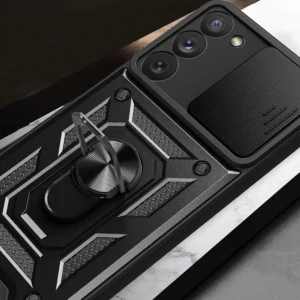 Hybrid Armor Camshield dėklas skirtas Samsung Galaxy A54 5G armored dėklas su camera cover juodos spalvos - Image 7