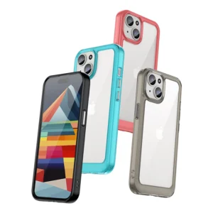 Apple iPhone 15 Outer Space reinskirtasced dėklas su flexible frame - skaidrus - Image 5