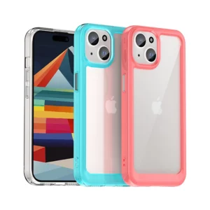 Apple iPhone 15 Outer Space reinskirtasced dėklas su flexible frame - skaidrus - Image 6