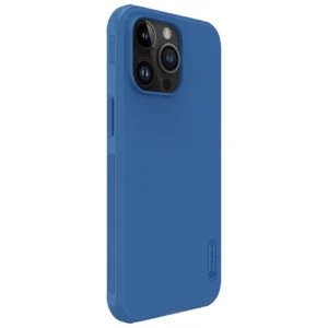 Nillkin Super Frosted Shield Pro reinskirtasced dėklas skirtas Apple iPhone 15 Pro Max - blue - Image 5