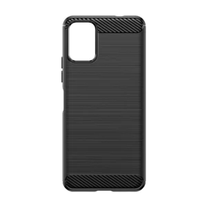 Carbon silikoninis dėklas skirtas Nokia C32 - juodos spalvos - Image 3