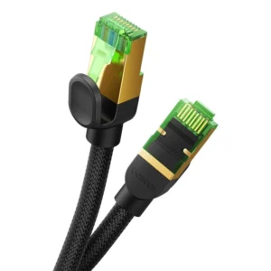 Baseus fast network cable RJ-45 cat.8 40Gbps 10m braided - juodos spalvos - Image 4