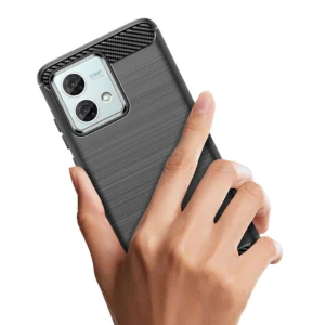 Carbon Dėklas skirtas Motorola Moto G84 - juodos spalvos - Image 5